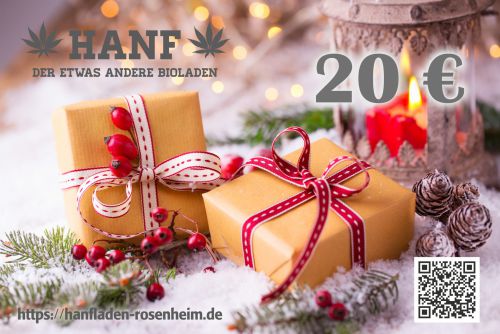 Geschenkgutschein Hanfladen Rosenheim, 20€